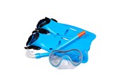 Wasserspielzeug - ASG Snorkel Set Junior Blue M - ASG3004BLUEM