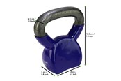 Sport & Fitness - Tunturi Vinyl Kettlebell 4 kg. - 14TUSCL345LILLAONE SIZE