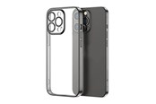 Handys - Cover & Cases - Joyroom 14Q Case case for iPhone 14 Plus case cover with metallic frame black (JR-14Q3-black) - JR-14Q3 Black