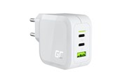 Handys - Adapter und Ladegeräte - Green Cell PowerGaN charger 1x USB-A 2x USB-C 3.25 A - CHARGC08W