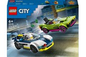 LEGO® - LEGO City 60415 Verfolgungsjagd mit Polizeiauto und Muscle Car - 60415