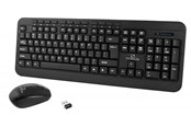 Tastaturen - Esperanza TITANUM 2.4GHZ USB WIRELESS KIT AKRON - Tastatur & Maus Set - Schwarz - TK109
