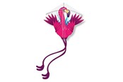 Spiele im Freien - Kites Ready 2 Fly - Pop-up Nylon Kite Flamingo - EZNY904FL