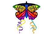 Spiele im Freien - Kites Ready 2 Fly - Pop-up Mini Nylon Kite Butterfly - EZNY6006