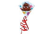Spiele im Freien - Kites Ready 2 Fly - Kite Poopface - PL200PO