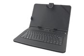 Tastaturen - Esperanza CASE WITH KEYBOARD FOR 10.1" TABLETS MADERA EK125 - Tastatur & Folio-Set - Schwarz - EK125