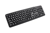 Tastaturen - Esperanza USB KEYBOARD WITH CAPITAL LETTERS FLORIDA - Tastaturen - Schwarz - EK129
