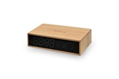 Handys - Adapter und Ladegeräte - Mikamax Bamboo Wireless Charger Clock - 05103