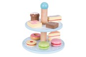 Holzspielzeug - Bigjigs Wooden Etagere with Cakes - BJ621