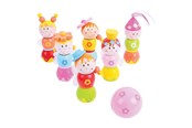 Spiele im Freien - Bigjigs Wooden Bowling Set Princesses 7 pcs. - BJ864