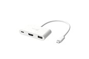 Dockingstationen - j5create 3-1in-1 USB-C Multi Dock (with 100W PD) - JCA379EW-N