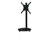 Wandhalterungen, AV-Halterungen & AV-Möbel - Sinox StandView TV Floor Mount with wheels and rotatable top - 26"-65" - Matte black - Max 25 kg - recommended for 65" - SWB7169
