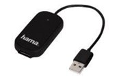 Netzwerkadapter (Netzkarte, Druckserver, u.s.w.) - Hama "Basic" Wi-Fi Data Reader - network media streaming adapter - USB 2.0 - 119450