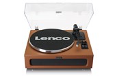 Plattenspieler - Lenco LS-430BK - Record Player with 4 built-in speakers - Brown - Plattenspieler Braun - LS430BN
