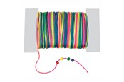 Kunst & Handwerk Ausstattung - Colorations - Satin Bead Cord Rainbow 91mtr. - CHRAINCO