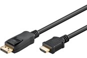 Display Kabel - Pro DisplayPort 1.2 - HDMI 2.0 - 2m - Schwarz - DP12HDMI20-BLK-2