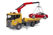 Spielzeugauto - Bruder Scania Super 560R Tow Truck w LS +  Roadster - BR3552