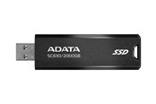 USB-Stick - A-Data SC610 External SSD - 2TB - Schwarz - 2TB - USB-Stick - SC610-2000G-CBK/RD