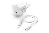 Handys - Adapter und Ladegeräte - Hama Charger USB-C with USB-C Cable PD 25W 1.5m Cable White - 00201624