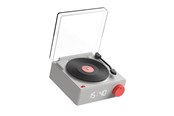 Einrichtung - MOB Speaker Alarm Clock Vinyl Retro Grey - VS-80-GR1