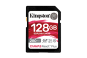 Speicherkarten - Kingston Canvas React Plus V60 SD - 280MB/s - 128GB - SDR2V6/128GB
