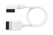 Gehäusezubehör - Corsair iCUE LINK Cable - 20cm - Straight & 90° Connector - White - CL-9011131-WW