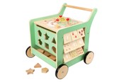 Baby Spielzeug - Small Foot Wooden Baby Walker Walker Activity Center Pastel Green - 10947