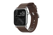 Smartwatch - Accessories - Nomad - Modern Band - 44mm/42mm | Silver Hardware | Rustic Brown Leather - NM1A4RSM00