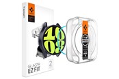 Handys - Schutzfolie - Spigen Glass tR EZ Fit 2 Pack - Samsung Galaxy Watch6 44mm - AGL06520