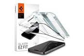 Handys - Schutzfolie - Spigen Glass tR EZ Fit 2 Pack - FC Black - iPhone 15 Pro - AGL06893