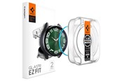 Handys - Schutzfolie - Spigen Glass tR EZ Fit 2 Pack - Samsung Galaxy Watch6 Classic 47mm - AGL07066
