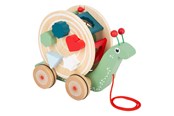 Baby Spielzeug - Small Foot - Wooden Pull Figure Shape Sorter Snail 6dlg. - 11734