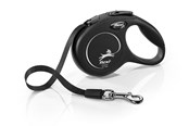 Katzen - Flexi Classic Tape Leash Black XS 3m - 770.5004
