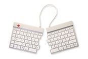 Tastaturen - R-Go Tools R-Go Split Break - keyboard - with integrated break indicator - QWERTY - US - white - Tastaturen - Englisch (US) - Weiss - RGOSBUSWLWH