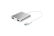 Display Kabel - j5create USB 3.0 Type-A to Dual HDMI - 20cm - JUA365-N