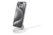 Handys - Adapter und Ladegeräte - Belkin BoostCharge Pro wireless charging stand - magnetic - + AC power adapter - 15 Watt - WIA008VFWH