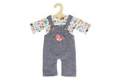 Dolls & Accessories - Heless Doll dungarees with T-shirt Whale 28-35 cm - 1215