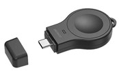 Batterien und Akkus - Deltaco AWC-102 - Mini wireless charger for apple watch USB-C black - AWC-102
