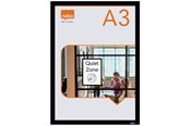 Konferenz und Präsentation - Nobo  Self-adhesive Magnetic Poster Frame A3 Black - 1915700