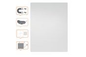 Konferenz und Präsentation - Nobo Rahmenloses Magnetisches Modulares Whiteboard 600x450mm - 1915656