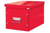 Archivierung und Aufbewahrung - Leitz Click & Store WOW Aufbewahrungs- und Transportbox Cube Groß Rot - 61080026