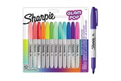 Utensilien zum Schreiben und Zeichnen - Sharpie Glam Pop-Permanentmarker | feine Spitze für klare Details | verschiedene Farben | 12 Markierstifte - 2198780