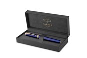Utensilien zum Schreiben und Zeichnen - Parker Ingenuity Füller | Core Kollektion | Blau, goldene Ausführung | Schwarze Tinte | Geschenkbox - 2182010