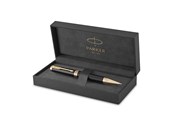 Utensilien zum Schreiben und Zeichnen - Parker Ingenuity Kugelschreiber | Core Kollektion | Schwarz, goldene Ausführung | Schwarze Tinte | Geschenkbox - 2182008