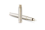 Utensilien zum Schreiben und Zeichnen - Parker IM Monochrome Füllfederhalter | blaue Tinte | Oberfläche und Zierteile in Champagnerfarben | medium Spitze | Geschenkbox - 2172954