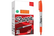 Utensilien zum Schreiben und Zeichnen - Sharpie Permanent Marker | Marker Stifte mit feiner Spitze | orange permanente Tinte | 12 Stück Market Set - 2025036