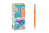 Utensilien zum Schreiben und Zeichnen - Paper Mate Flair-Filzstifte | mittlere Spitze 0,7 mm | Orange | 12er-Packung - S0971620