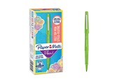 Utensilien zum Schreiben und Zeichnen - Paper Mate Flair-Filzstifte | mittlere Spitze 0,7 mm | Lime | 12er-Packung - S0971650
