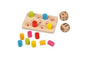 Brettspiele - Goki Wood Shut the Box Mini Game - 56774