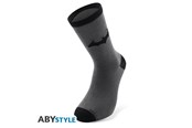 Merchandise - ABYstyle - DC COMICS Black & Grey Batman - Socken - ABYSOC019